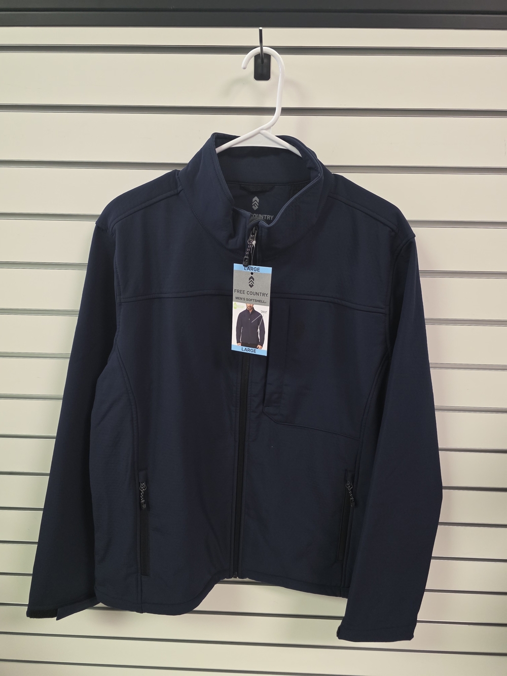 Free Country Men's Navy Full-Zip Lightweight Jacket